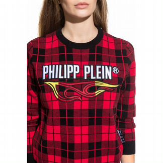 Design Женский свитшот черно-красный