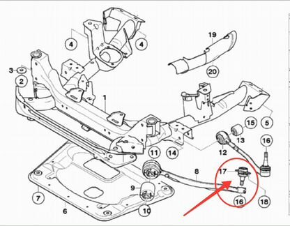 Шаровая опора BMW X3 E83