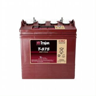 Аккумулятор тяговый Trojan T-875 (8В 170 Ач)