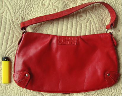 Сумка Piel Bovina из Испании Grupo Inditex Красная