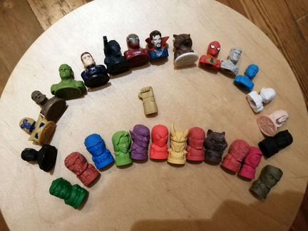 Фигурки супергероев на пальчики. Стиратели Марвел