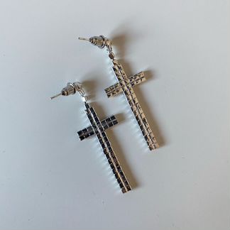 Серьги серебро бижутерия