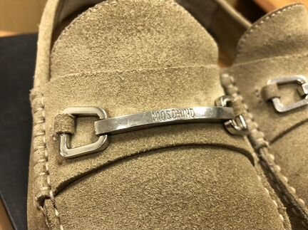 Мокасины муж moschino замша р. 43 стелька 28,5 см