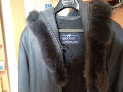 Пальто женское натуральная кожа