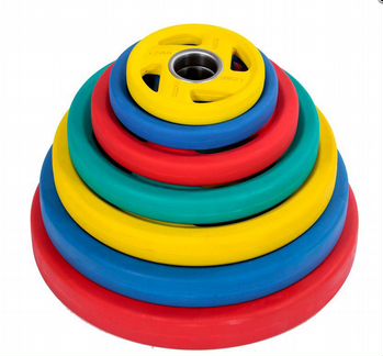 Диск D50 обрезиненный цветной 10 кг