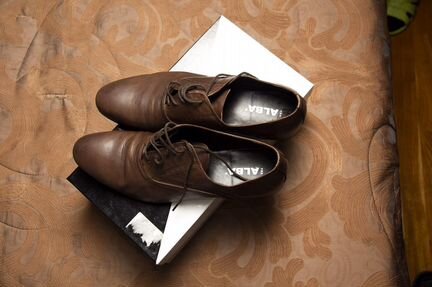 Мужские кожаные туфли Alba 41 размер