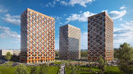 2-к квартира, 49.4 м², 13/19 эт.