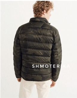 Abercrombie Fitch пуховик стёганый камуфляж 126гр