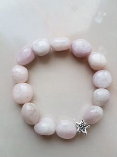 Браслет из натурального кунцита