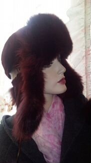 Шапка ушанка, песец, новая