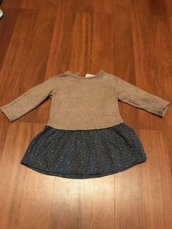 Платье Zara тёплое (юбочка denim)