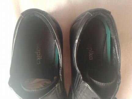 Классические черные полуботинки из натуральн кожи