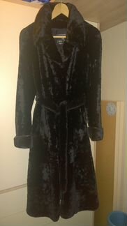 Шуба из мутона на поясе б/у немного