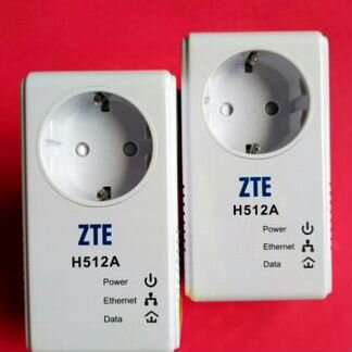 Комплект 2шт. адаптер PLC ZTE-H512A 1Гбт