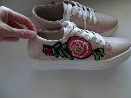 Полуботинки кожа розовые р-р 37 (новые)