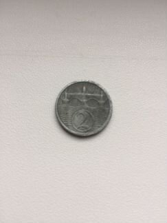 2 геллера 1924г Чехословакия