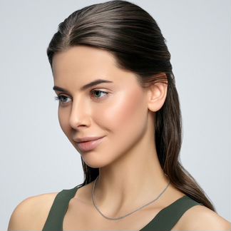 Золотая цепь шопард белое золото