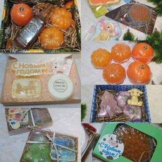 Мыло ручной работы новогоднее