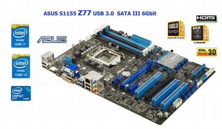 Матплата Аsus Z77 Soket 1155 SATA 6Gb/s