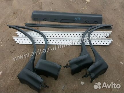 Комплект алюминиевых порогов BMW X5 E53 бмв Х5 Е53