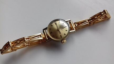 Tissot дамские часы позолота браслет коробка 1965