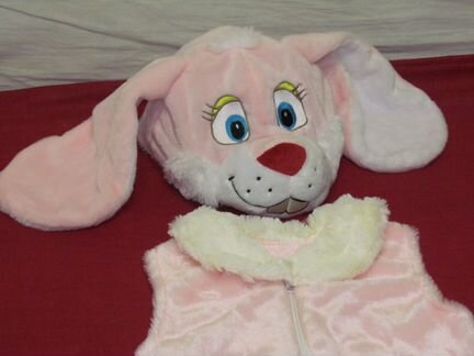 Новый Костюм Зайка розовая зайчик заяц зайчонок