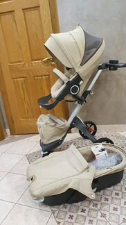 Коляска 2 в 1 Stokke Xplory V5, бежевая